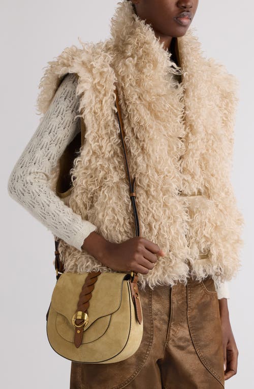 Isabel Marant Small Altay Suede Shoulder Bag In Beige