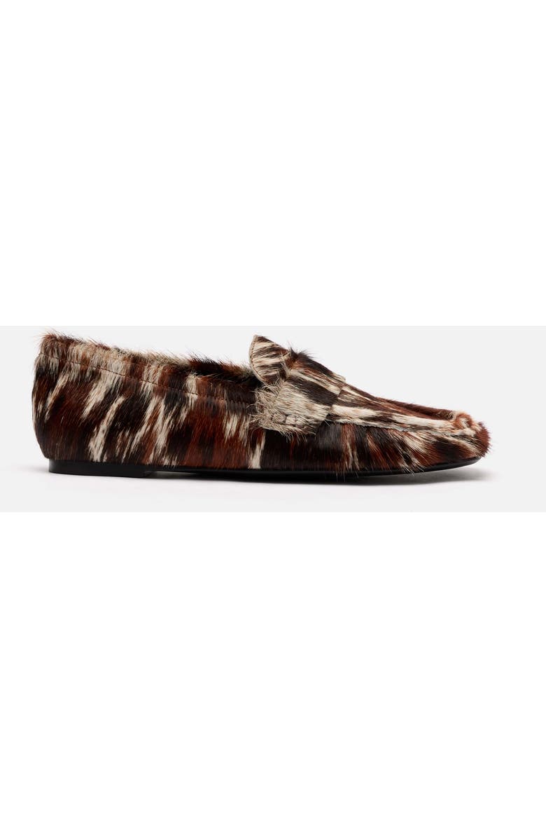 MARC NOLAN Jane Leather Square-Toe Slip-On Loafers, Main, color, Dark Horse