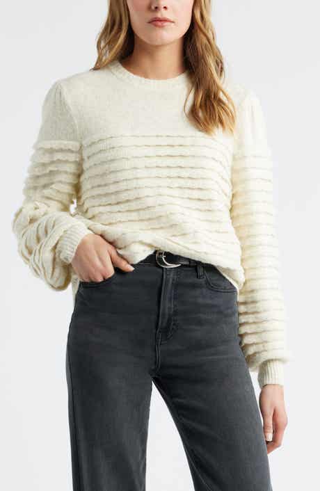 Treasure & Bond Scalloped Crewneck Sweater