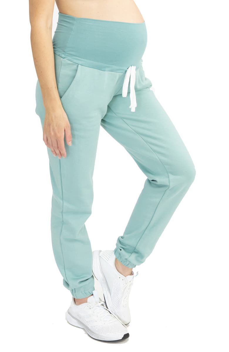 Angel Maternity Maternity/Nursing Tank, Sweatshirt and Joggers Set, Alternate, color, 