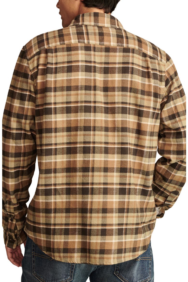 Plaid Cloud Soft Flannel Button-Up Shirt, Alternate, color, BROWN MULTI
