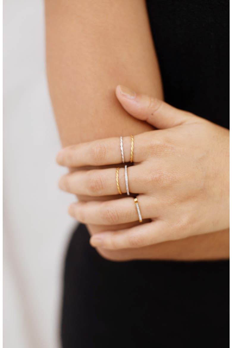 Corda Skinny Ring, Alternate, color, SILVER