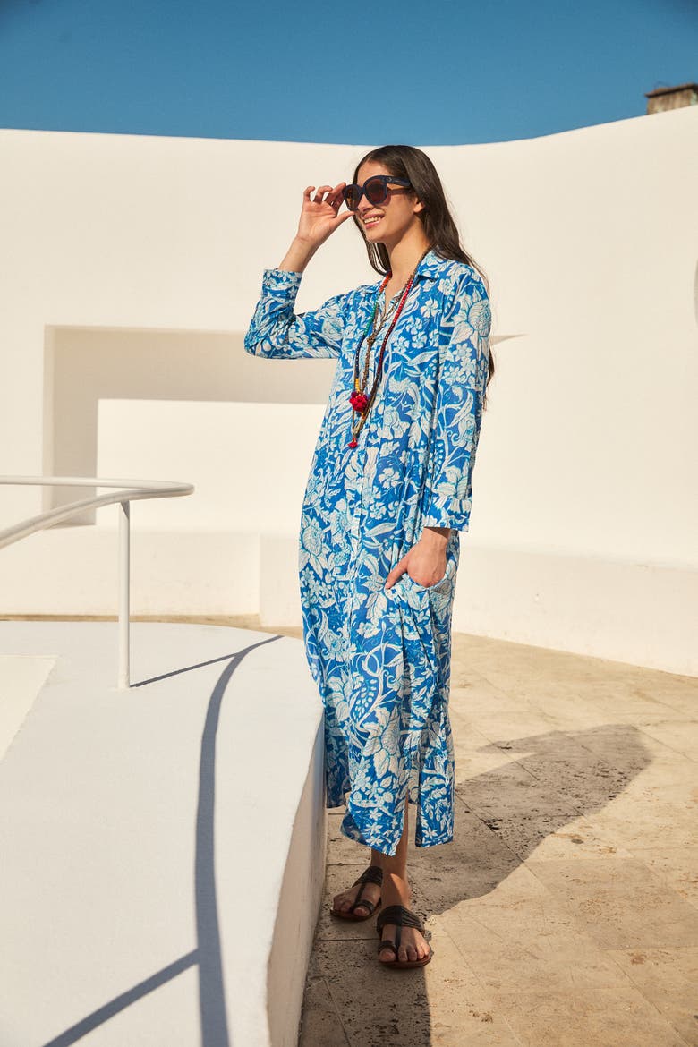 Farrah Long Kurta, Alternate, color, Blue Laika
