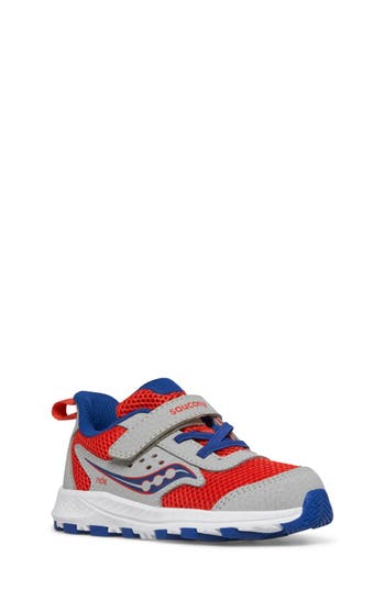 Saucony Ride Jr. Sneaker In Grey/red/navy