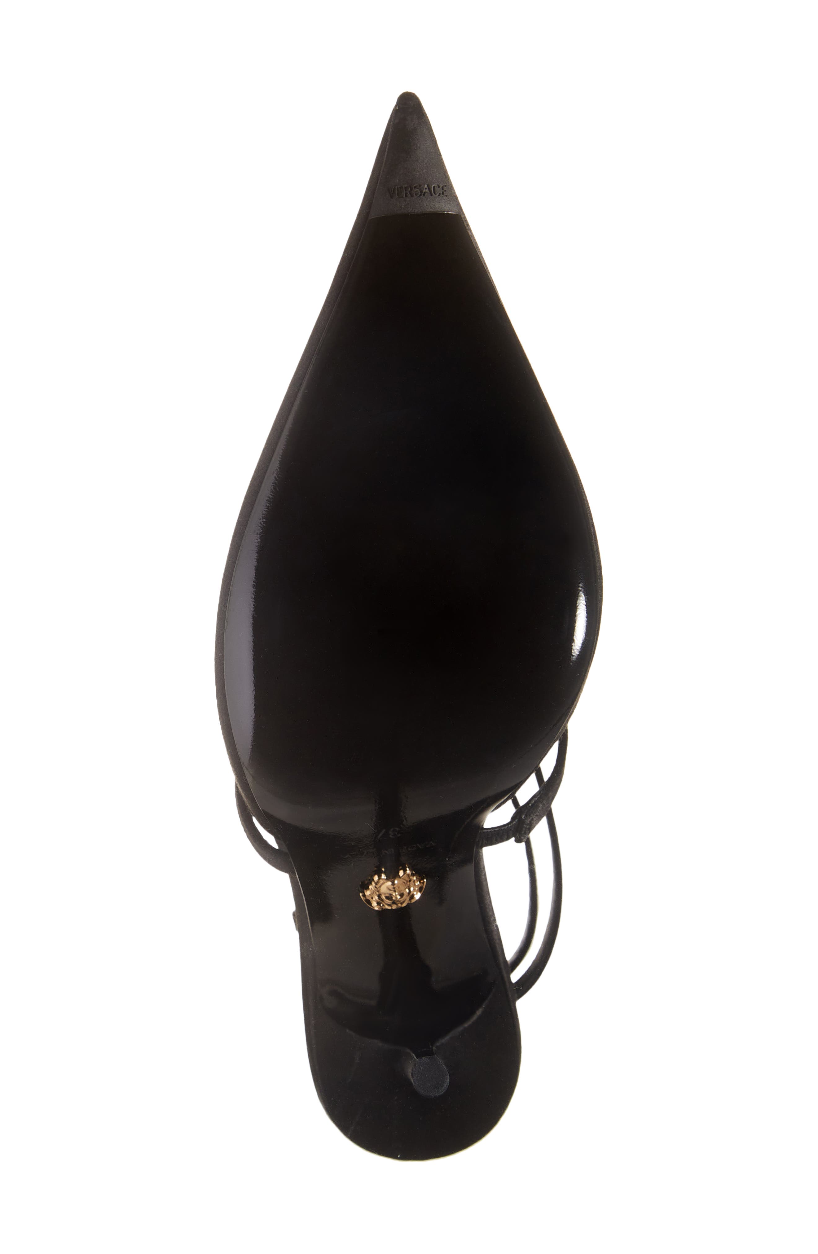 Versace Gianni Ribbon Cage Pointed Toe Pump, Alternate, color, 