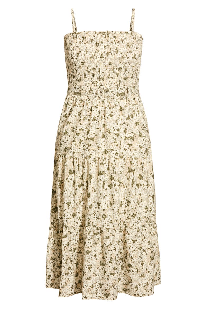 Spring Fields Linen Blend Maxi Dress, Alternate, color, SPRING FIELDS