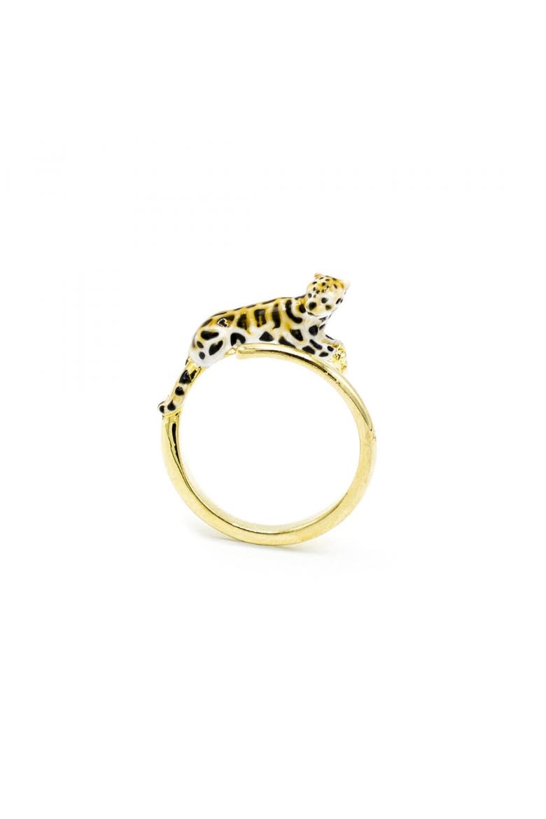 Clouded Leopard Open Ring, Main, color, Leopard