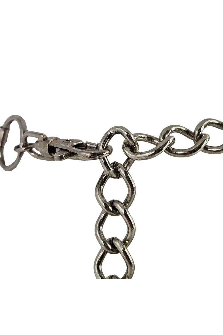 Vintage Chain Belt 5 Circle Link Silvertone 6 Links Big Circles Design Mod Boho, Alternate, color, Gold