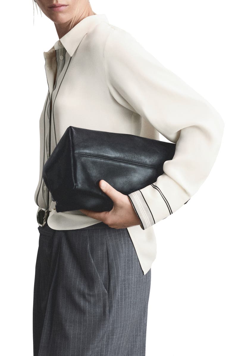 MANGO Stripe Button-Up Shirt, Alternate, color, 