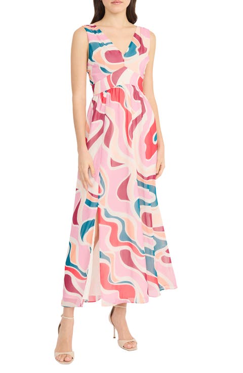 Sleeveless Chiffon Maxi Dress