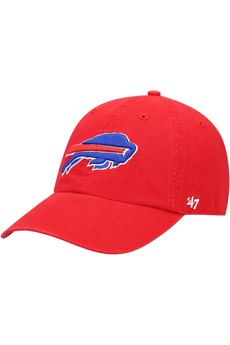 Men's '47 Red Buffalo Bills Secondary Clean Up Adjustable Hat, Main, color, Red