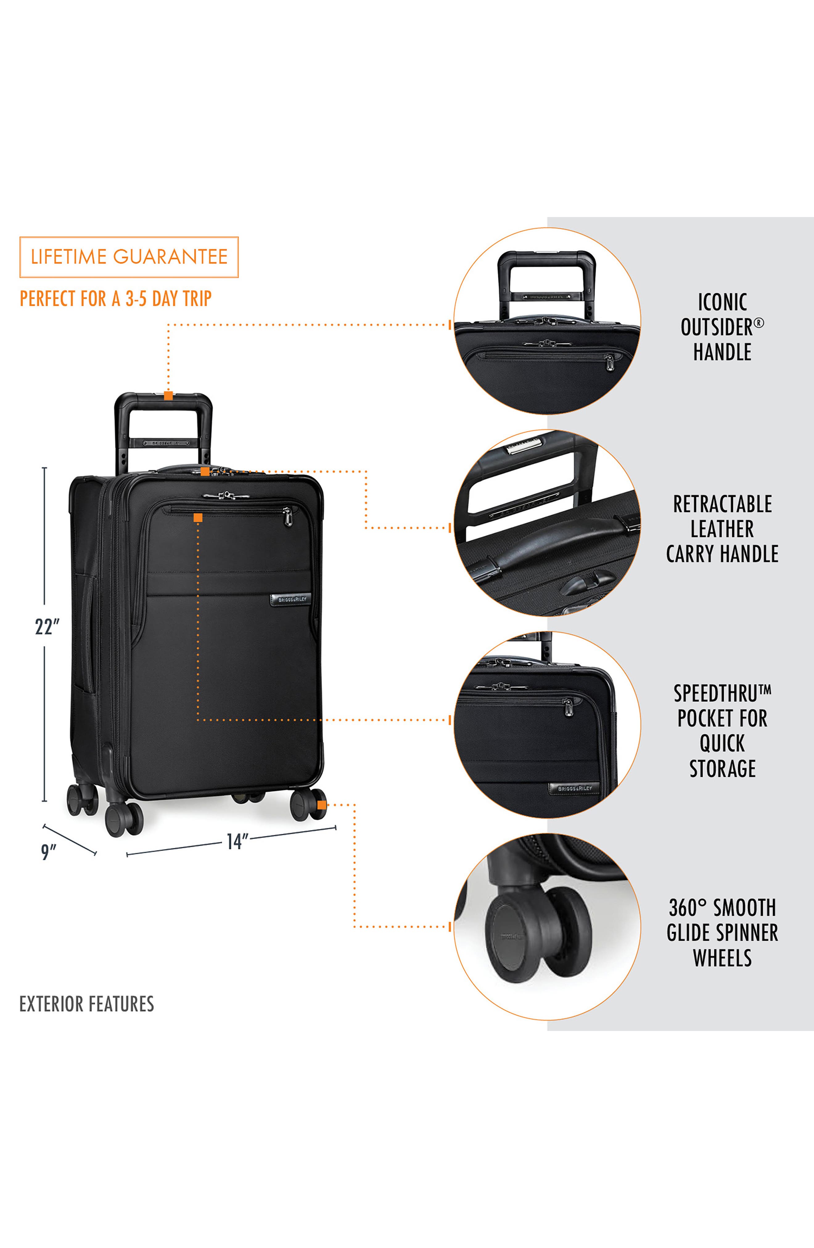 Briggs & Riley Baseline 22-Inch Expandable Spinner Carry-On, Alternate, color, 