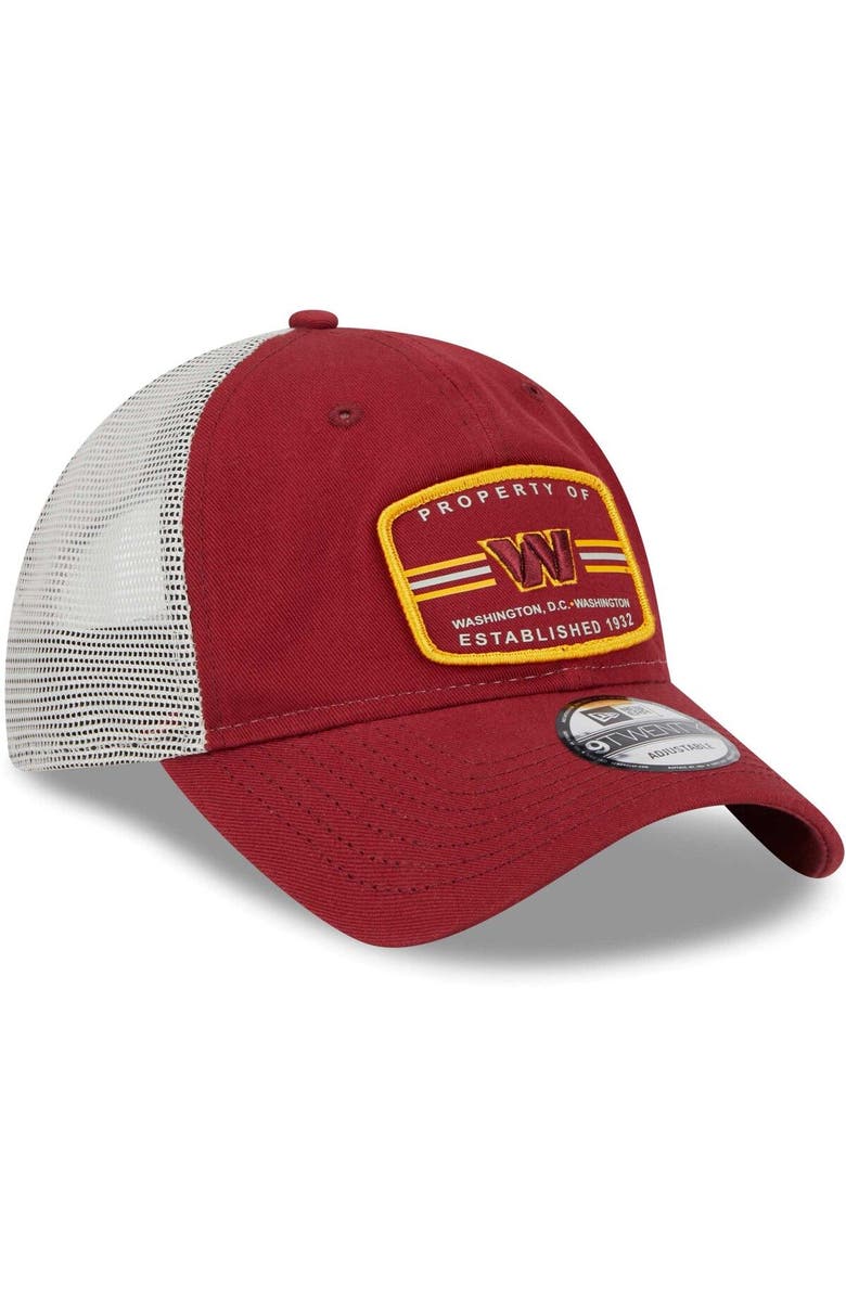 New Era Men's New Era  Burgundy Washington Commanders Property Trucker 9TWENTY Adjustable Hat, Alternate, color, 