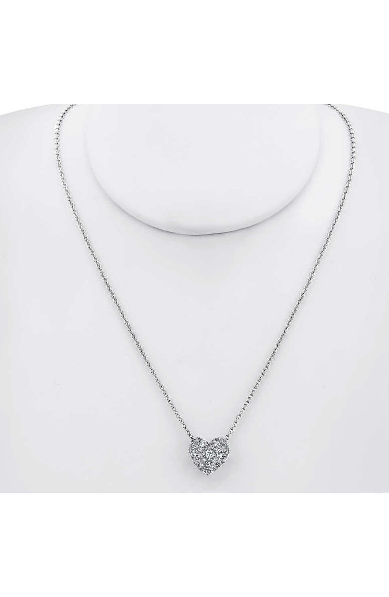 Bliss Diamond 3/4Ct Diamond Heart Pendant 14k Gold 18" Necklace Lab Grown, Alternate, color,