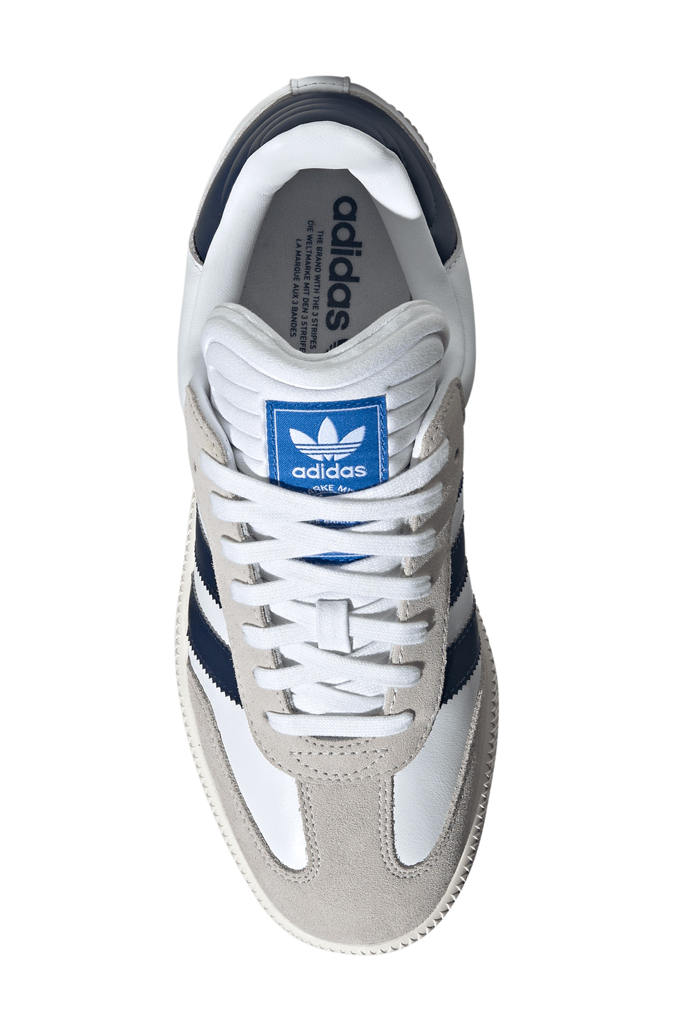 adidas Gender Inclusive Samba XLG Sneaker, Alternate, color, White/Night Indigo/Off White