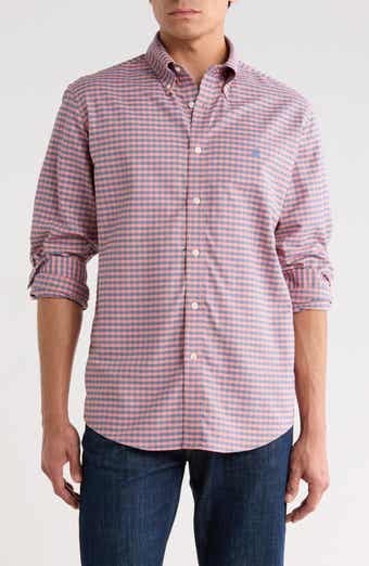 Brooks Brothers Regular Fit Gingham Stretch Cotton Oxford Button-Down Shirt