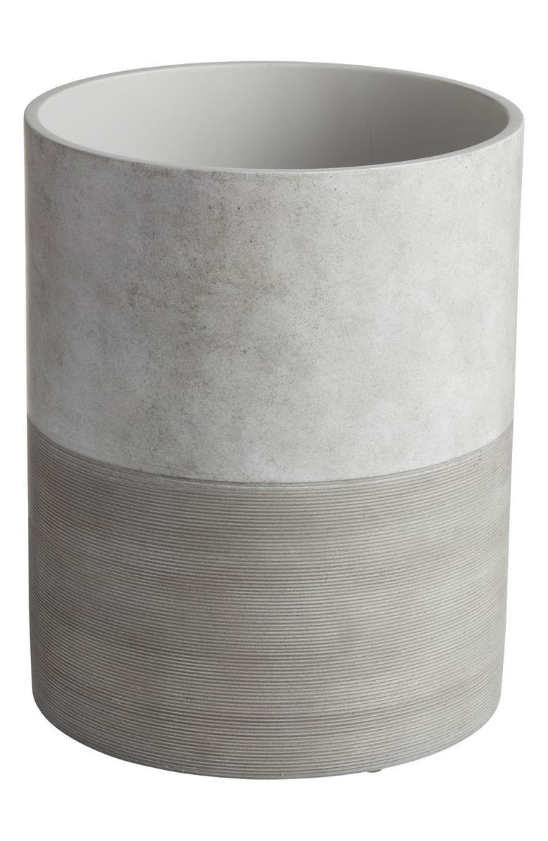 ROSELLI TRADING COMPANY City Line Trash Can, Main, color, Grey