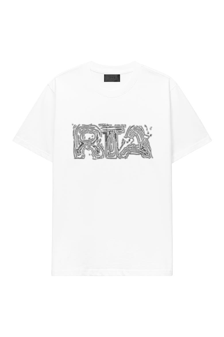 Liam Topographic Graphic T-Shirt, Main, color, WHITE TOPOGRAPHIC LOGO