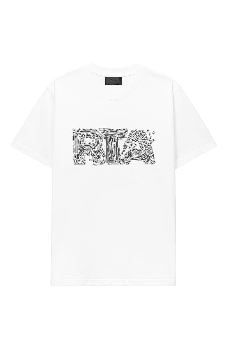 RtA Liam Topographic Graphic T-Shirt, Main, color, 