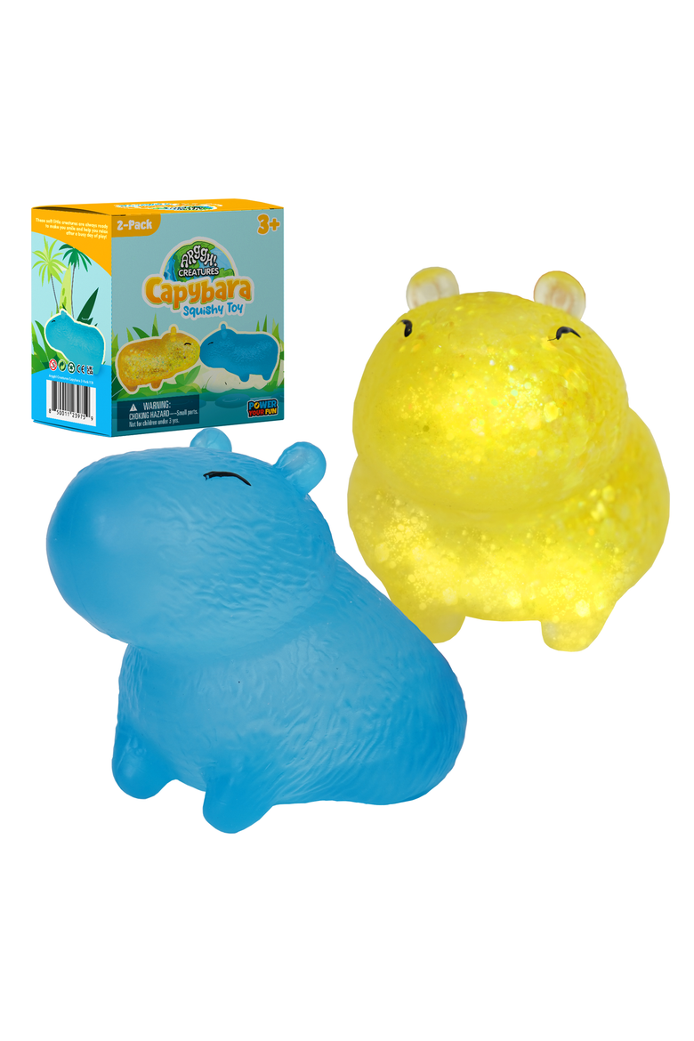 Arggh! Creatures Capybara 2-Pack Yellow/Blue, Main, color, Multicolor
