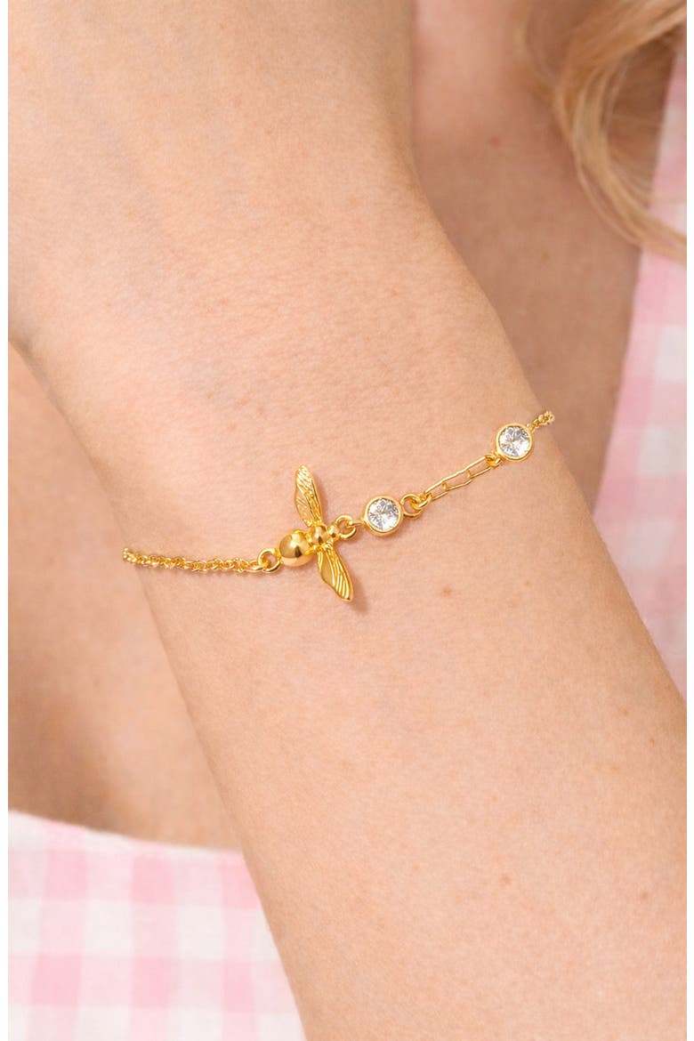 Honey Bee Bracelet, Alternate, color, GOLD