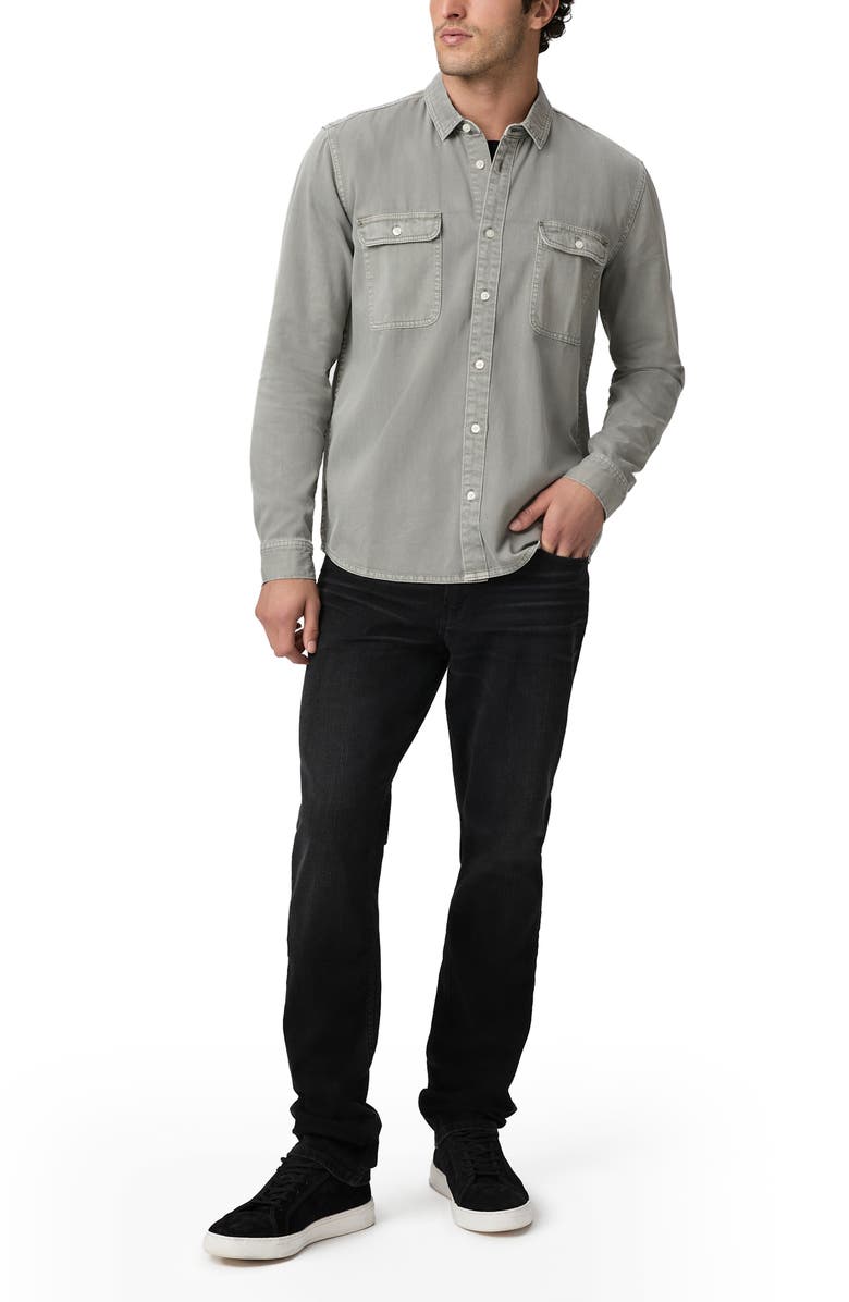 PAIGE Martin Sueded Twill Button-Up Shirt, Alternate, color, 