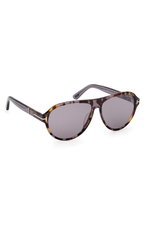 Tom Ford Quincy 59mm Pilot Sunglasses