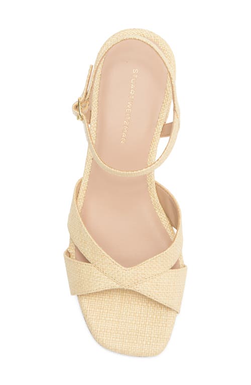 Stuart Weitzman Miami Block Heel Sandal In Neutral