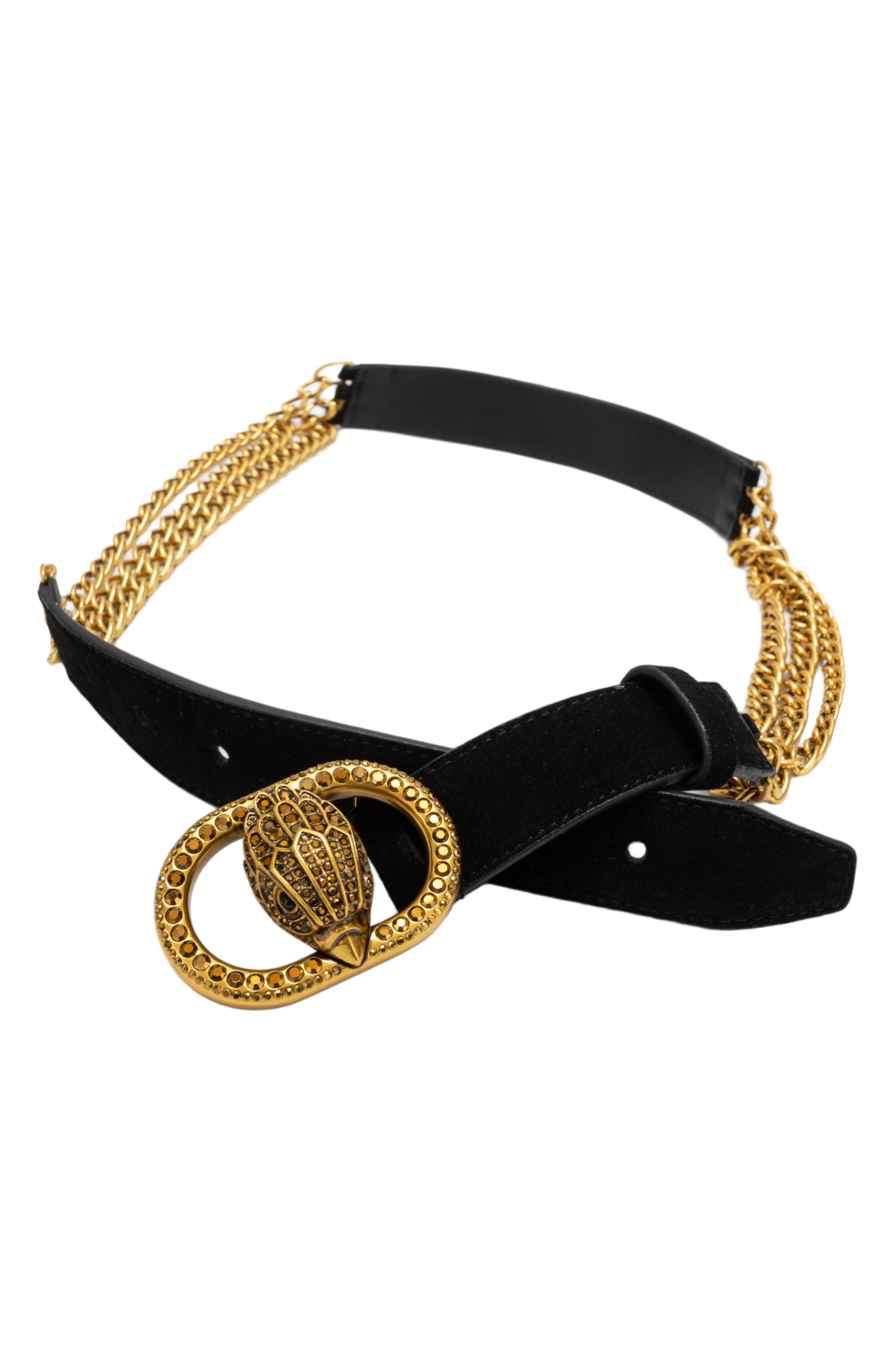 Kurt Geiger London Chelsea Suede Chain Belt (Women) | Nordstrom