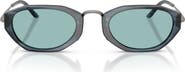 AX Armani Exchange 50mm Polarized Irregular Oval Sunglasses