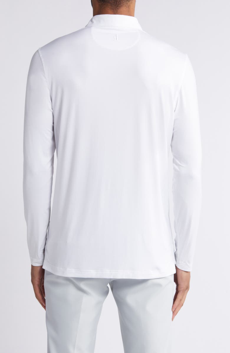 johnnie-O Swing Long Sleeve Performance Polo, Alternate, color, White