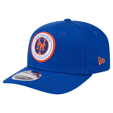 Men's New Era Royal New York Mets Circle Patch 9SEVENTY Stretch-Snap Hat