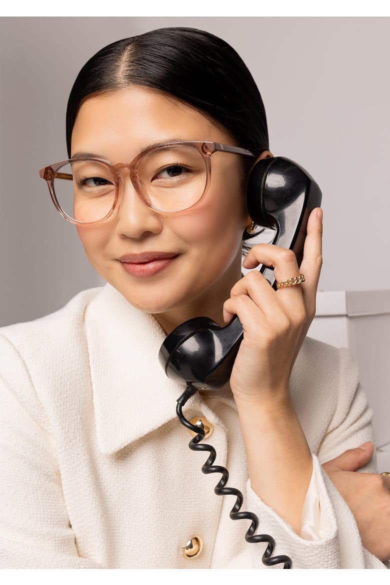 Meissa Blue Light Glasses, Alternate, color, Mauve