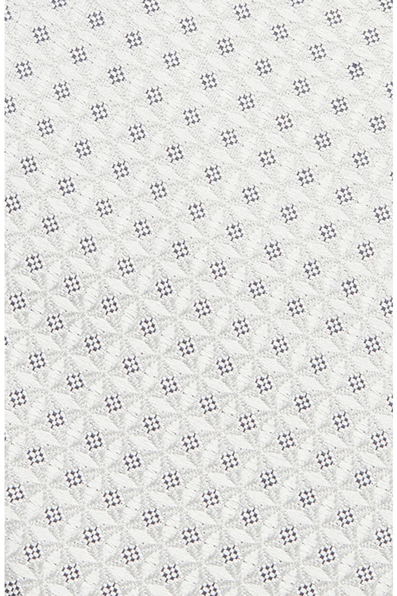 Neat Silk Tie, Alternate, color, SILVER