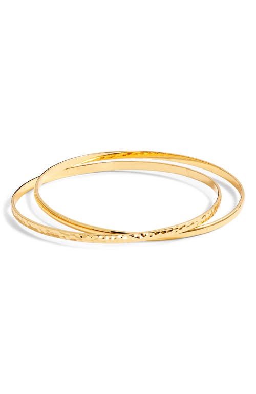 Kiara Conrad Katia Eclectic Stack Bangle Bracelet In Gold