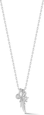 GLAZE JEWELRY Cubic Zirconia Mixed Charm Pendant Necklace