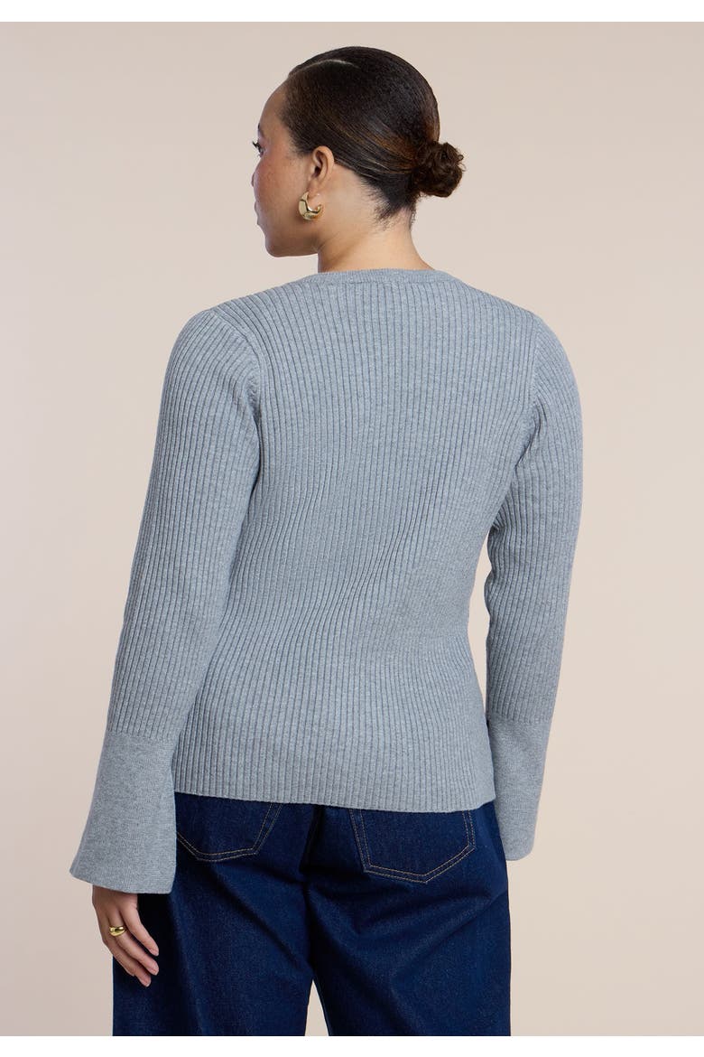 Tie Front Cardigan, Alternate, color, HEATHER GREY