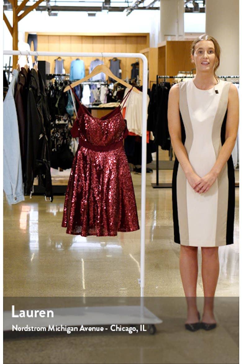 Sequin Skater Dress video