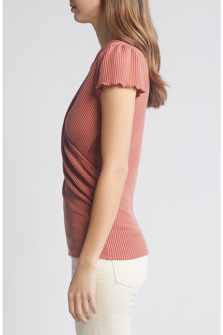 Texture Wrap Front Top, Alternate, color, TERRACOTTA