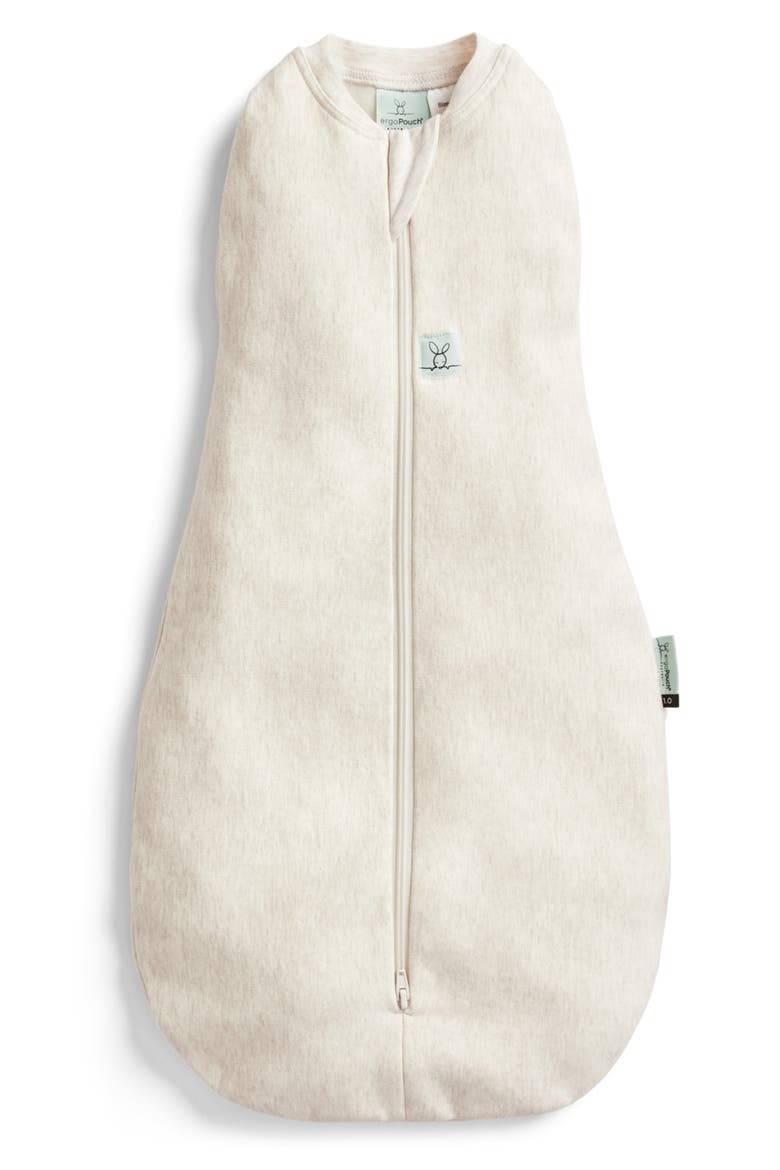 1.0 TOG Organic Cotton Cocoon Swaddle Sack, Main, color, OATMEAL MARLE
