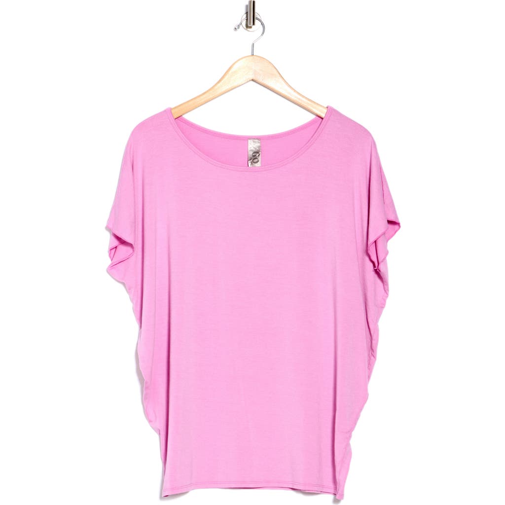 Go Couture Cap Sleeve T-shirt In Lavendar