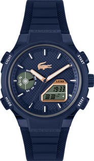 Lacoste LC33 Silicone Strap Watch, 45mm