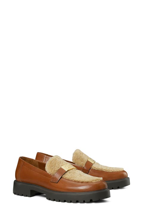 Leelee Shearling Lug Loafer