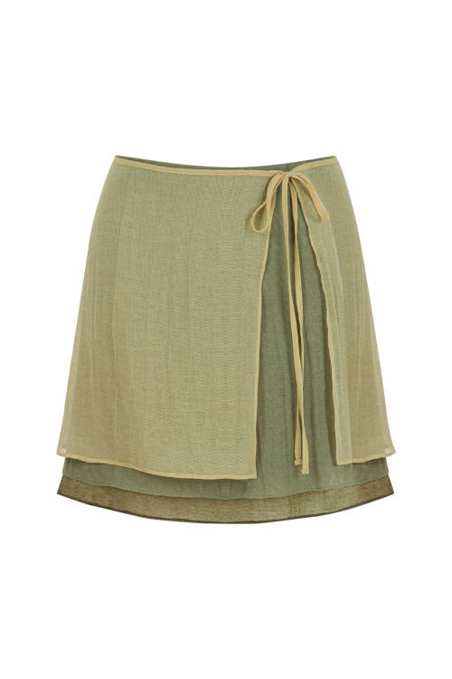 NOCTURNE NOCTURNE MINI SKIRT WITH TIE DETAIL 