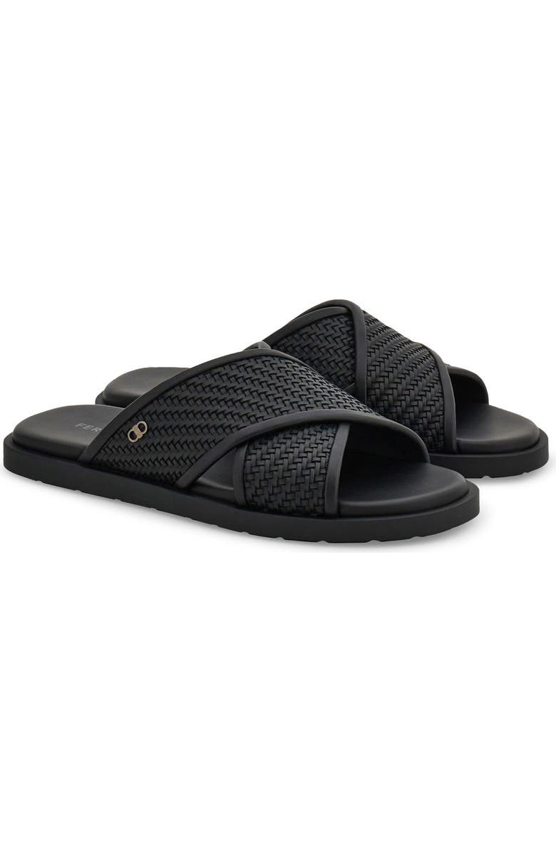 FERRAGAMO Brise 2 Slide Sandal, Main, color, Nero Nero Nero 1000