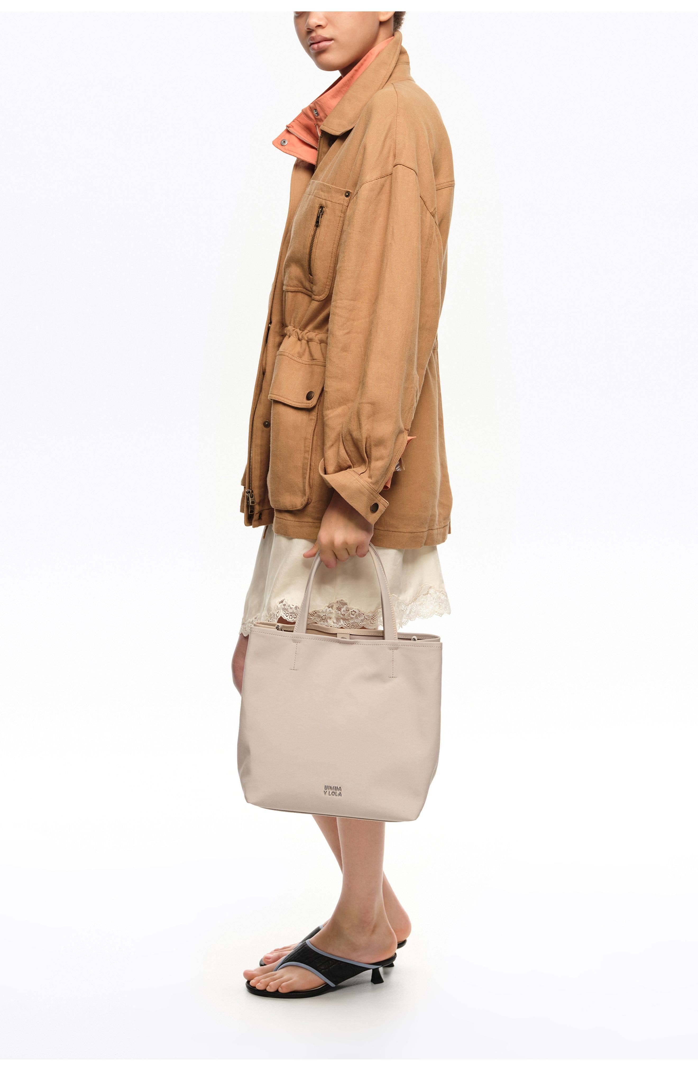 Bimba y Lola Large Fabric Chihuahua Bag, Alternate, color, Sand