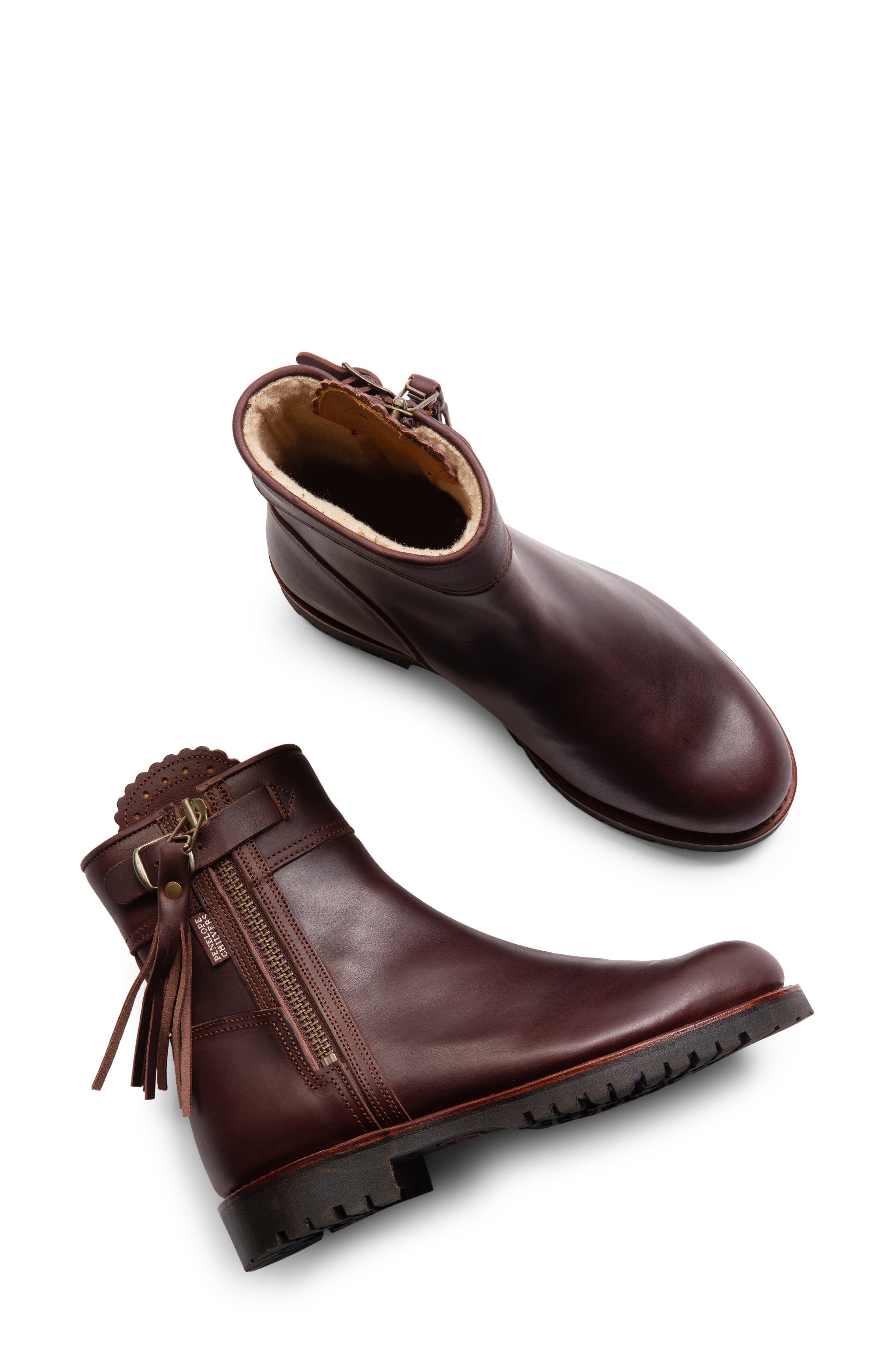 Lea Tassel Bootie, Alternate, color, CONKER