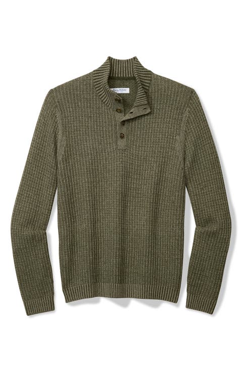 Autumn Pier Button Placket Sweater