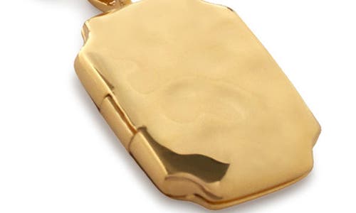 Monica Vinader Signature Locket Necklace In Gold