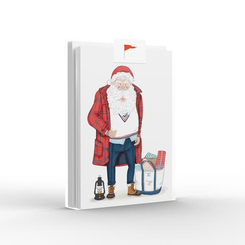 Preppy Santa Greeting Card Pack Set (8 ct.)